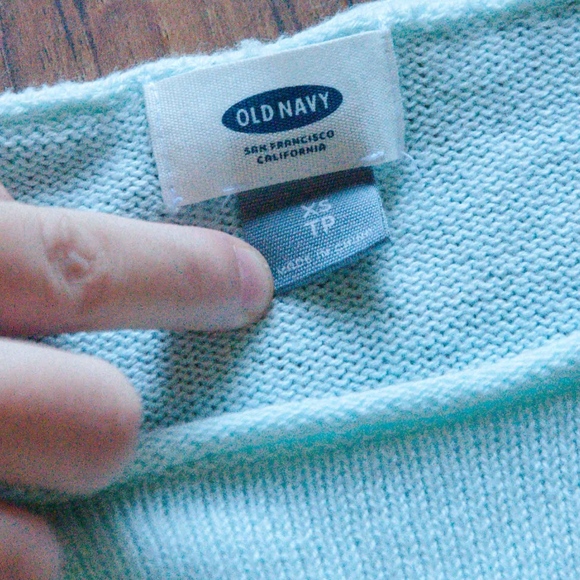 Old Navy Minty Sky Blue Sweater Size XS - Picture 5 of 7